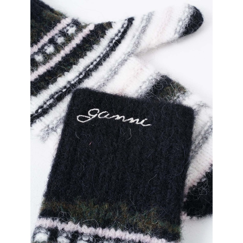 Ganni Responsible Wool Blend Glove/Mittens A6315 - Picture 4 of 4